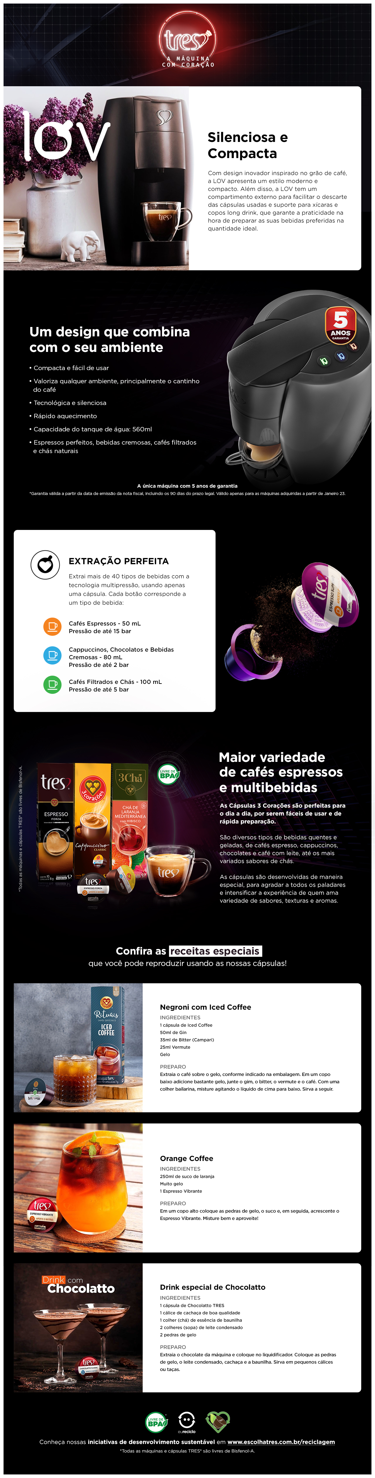Cafeteira Espresso Três Corações