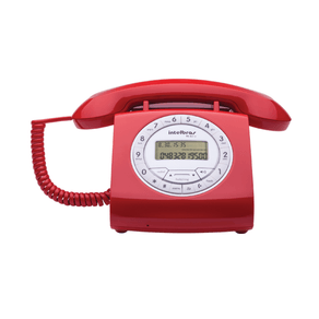 Telefone Com Fio Intelbras Retrô Tc8312 Vermelho GO - 190216