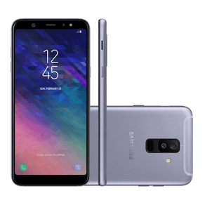 Smartphone Samsung Galaxy A6+, Androi 8.0, Processador Octa core 1.8GHz, Memória 64GB, Memória RAM 4GB, Tela 6.0