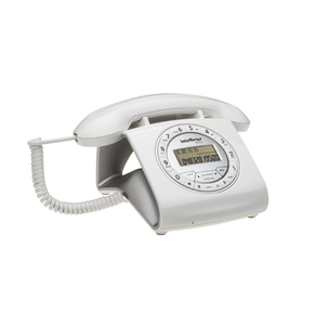 Telefone Com Fio Intelbras Retrô Tc8312 | Branco GO - 190217