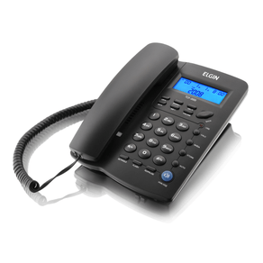 Telefone Elgin TCF 3000 Com Chave De Bloqueio E Identificador De Chamadas | Preto GO - 190131