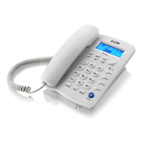 Telefone Elgin TCF 3000 Com Chave De Bloqueio E Identificador De Chamadas Cinza GO - 190132