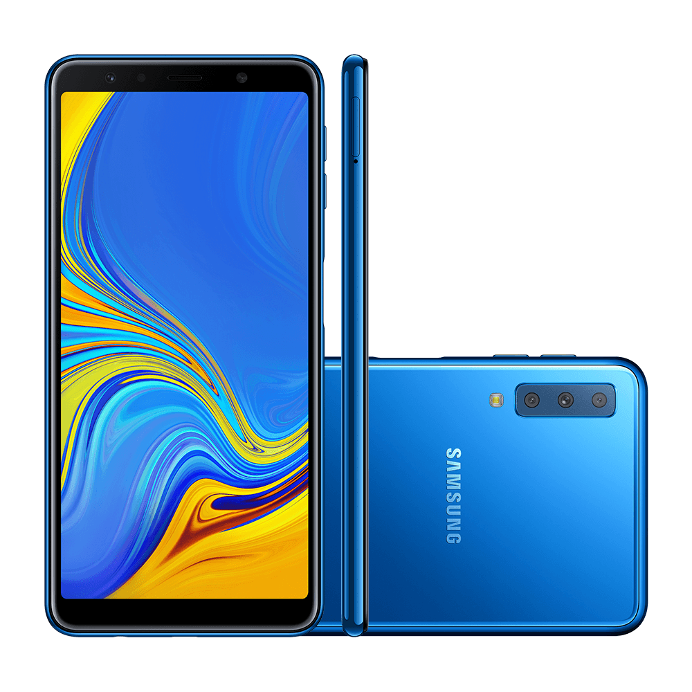 Smartphone Samsung Galaxy A750G A7 128GB | Azul - Dual Chip
