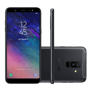 Smartphone Samsung Galaxy A6+, Androi 8.0, Processador Octa core 1.8GHz, Memória 64GB, Memória RAM 4GB, Tela 6.0 Smartphone Samsung Galaxy A6+, Androi 8.0, Processador Octa core 1.8GHz, Memória 64GB, Memória RAM 4GB, Tela 6.0