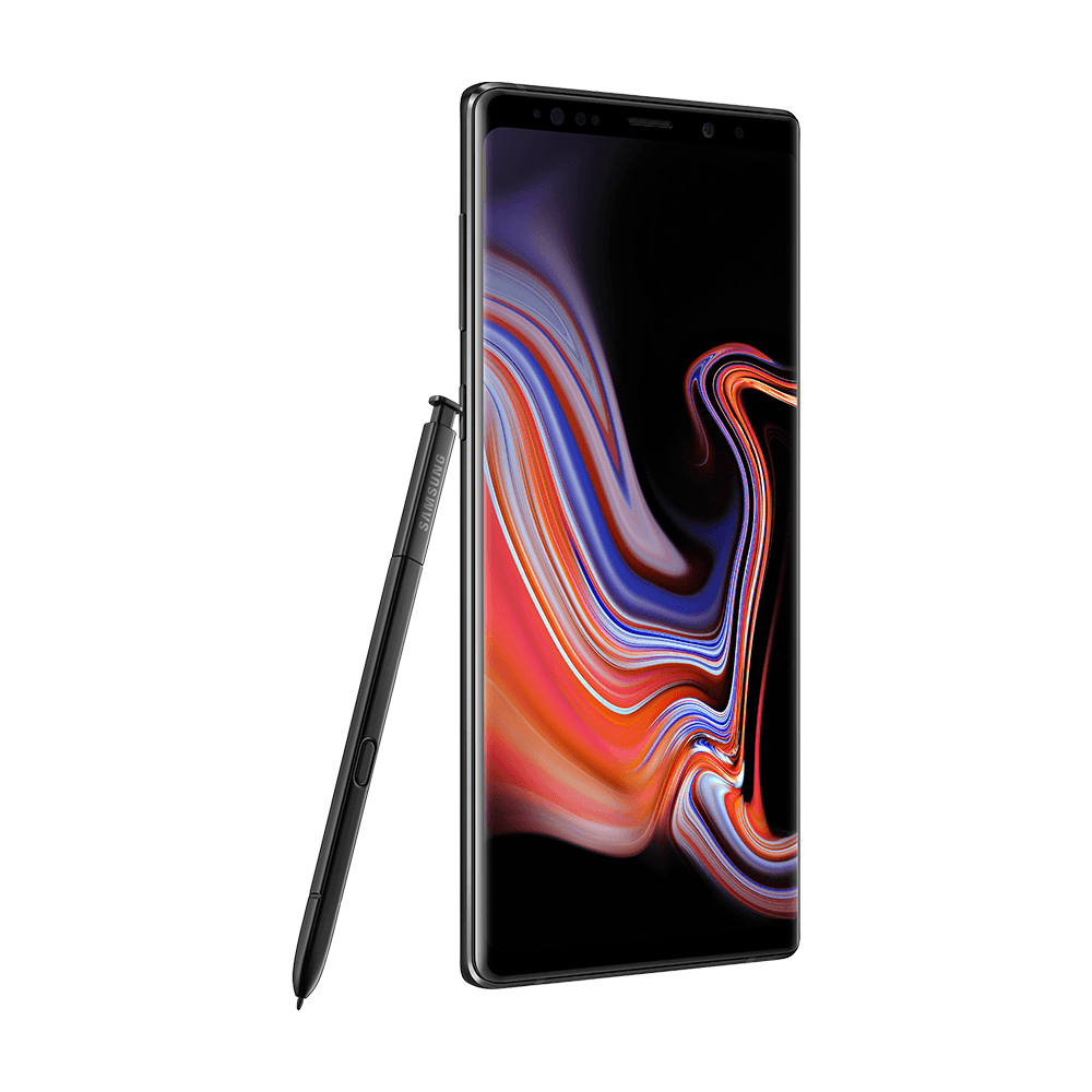 Samsung Galaxy Note 9 ブラック Smartphone Samsung Note 9 com Caneta S Pen, Reconhecimento