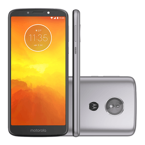 Smartphone Motorola Moto E5 XT1944-4, Android 8.0 Oreo, Dual chip, Processador Quad Core 1.4 GHz, Câmera traseira 13MP e frontal de 5MP, Platinum GO - 237658