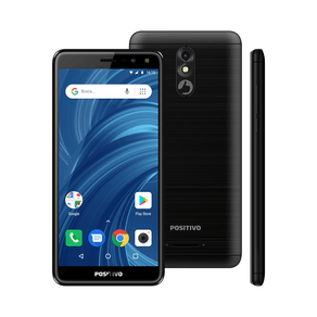 Smartphone Positivo S532 Twist 2 Pro, Android Oreo Go Edition, Dual chip, Processador Quad Core 1.3 GHz, Câmera traseira de 8MP e frontal de | Preto GO - 237727