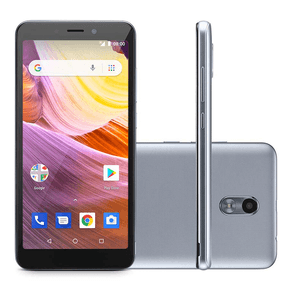 Smartphone Multilaser MS50G, Android 8.1, Dual chip, Câmera 8MP, frontal 5MP, 5.5'', 8GB + Cartão SD 32GB, 3G GO - 237685