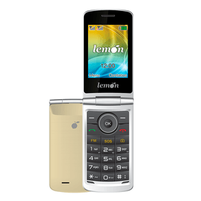 Celular Lemon VIVA 4 LM-755, Dual Chip, Tela 2.8'', Rádio FM, MP3 Player Dourado GO - 237552 Celular Lemon VIVA 4 LM-755, Dual Chip, Tela 2.8'', Rádio FM, MP3 Player Dourado GO - 237552
