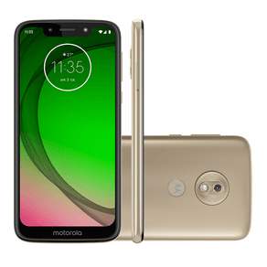 Smartphone Motorola Moto G7 PLAY XT1952-2 Android 9.0, Dual chip, Processador Octa Core 2.0 GHz, Câmera traseira 13mp+ e Frontal de 8MP, Tela | Ouro GO - 237717
