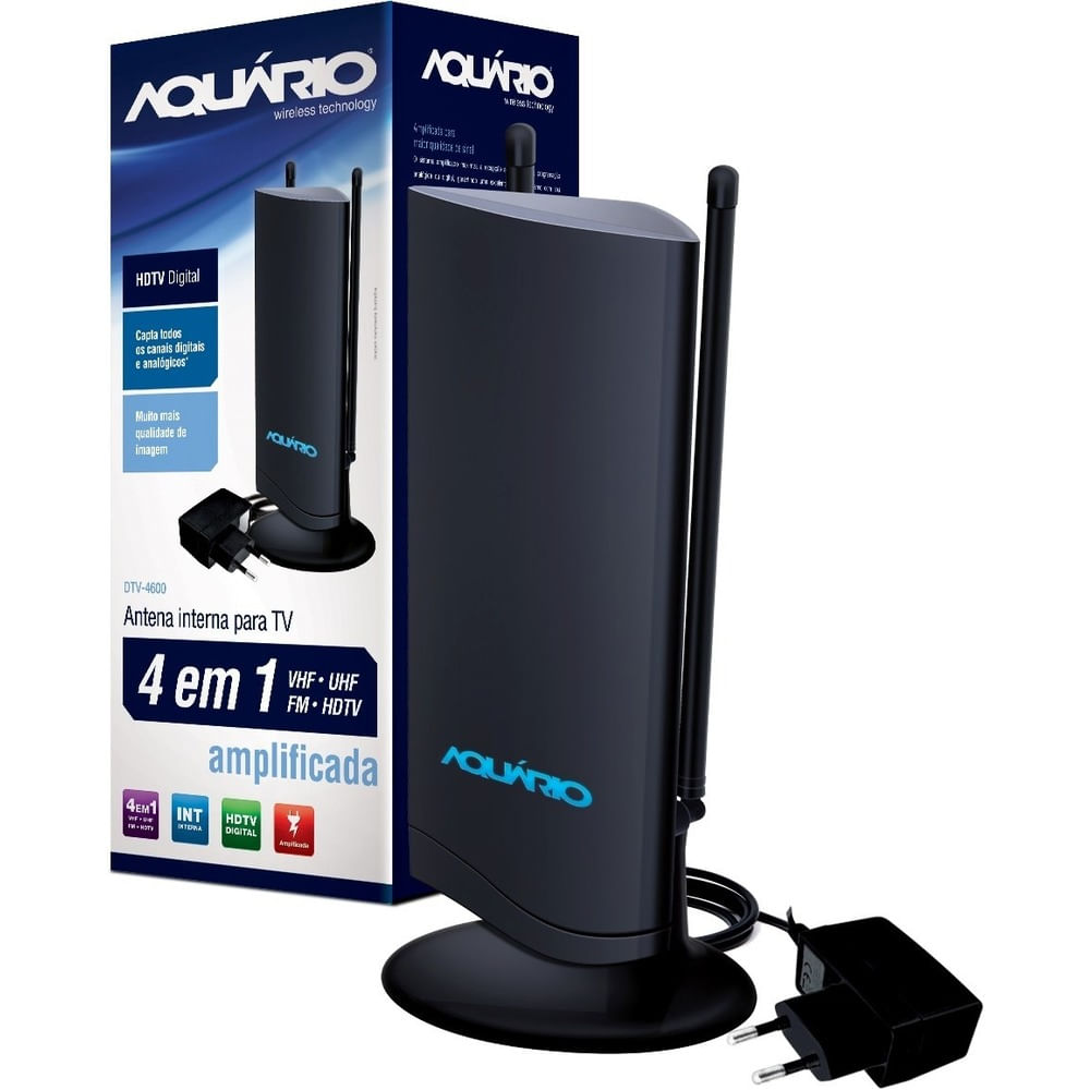 Antena digital externa aquario 4 em 1 em promoção | Comprar no Pontofrio