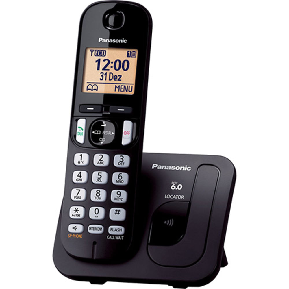 Telefone Sem Fio Panasonic KX-TGC210LBB - Fujioka Distribuidor