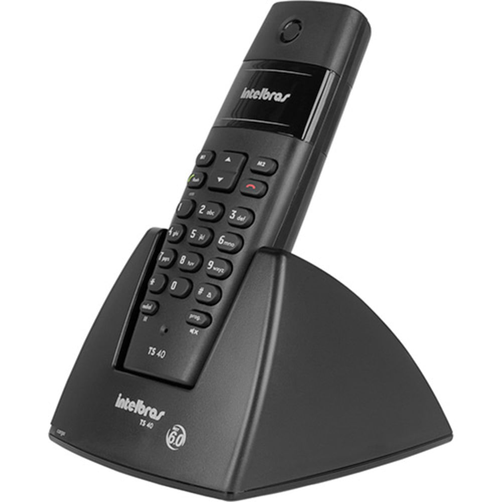 Telefone Sem Fio Intelbras TS40 Preto Não - Fujioka Distribuidor