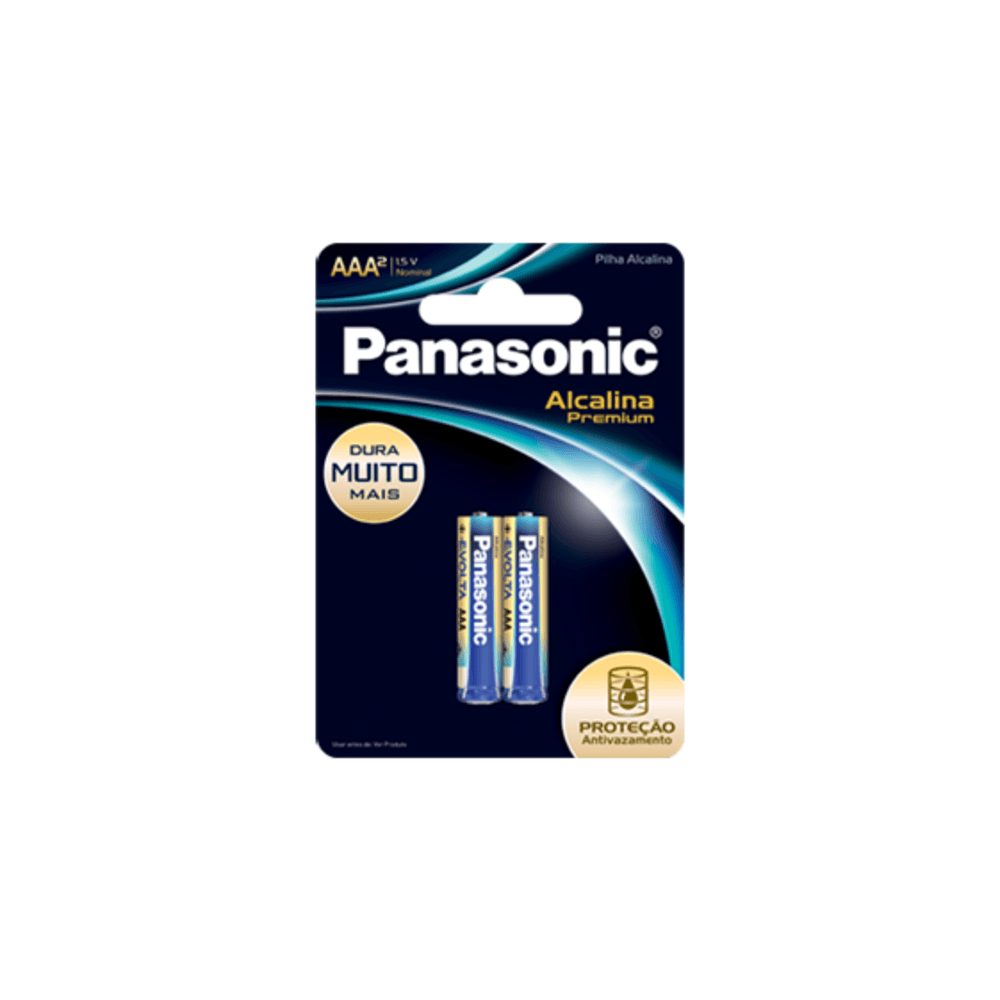 Pilha Panasonic Alcalina Premium AAA C/2 - Fujioka Distribuidor