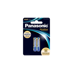 Pilha Panasonic Alcalina Premium AAA C/2 GO - 26399