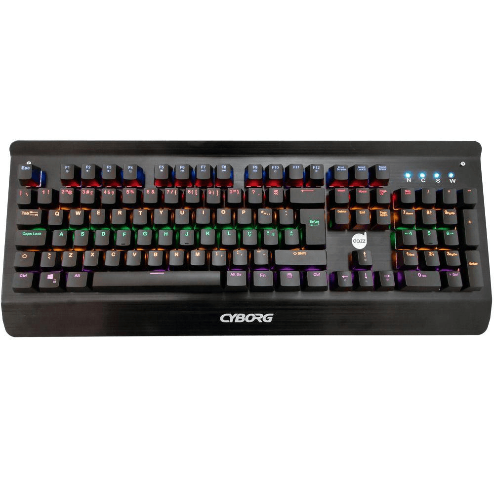 Teclado Dazz Cyborg Mecanico - 622568 - Fujioka Distribuidor