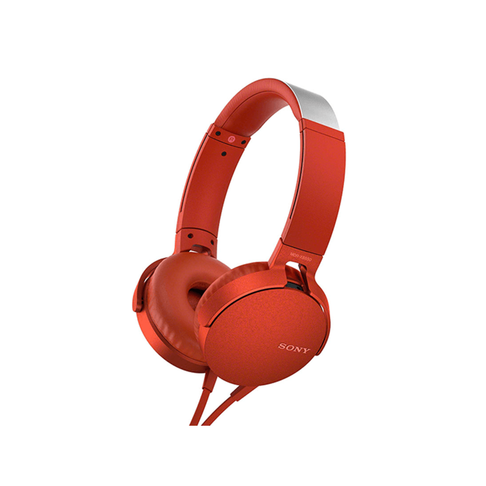 Fone de Ouvido Sony MDR XB550 Vermelho - Fujioka Distribuidor