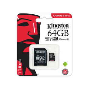 Cartão micro SD Kingston 64GB C10 GO - 581245
