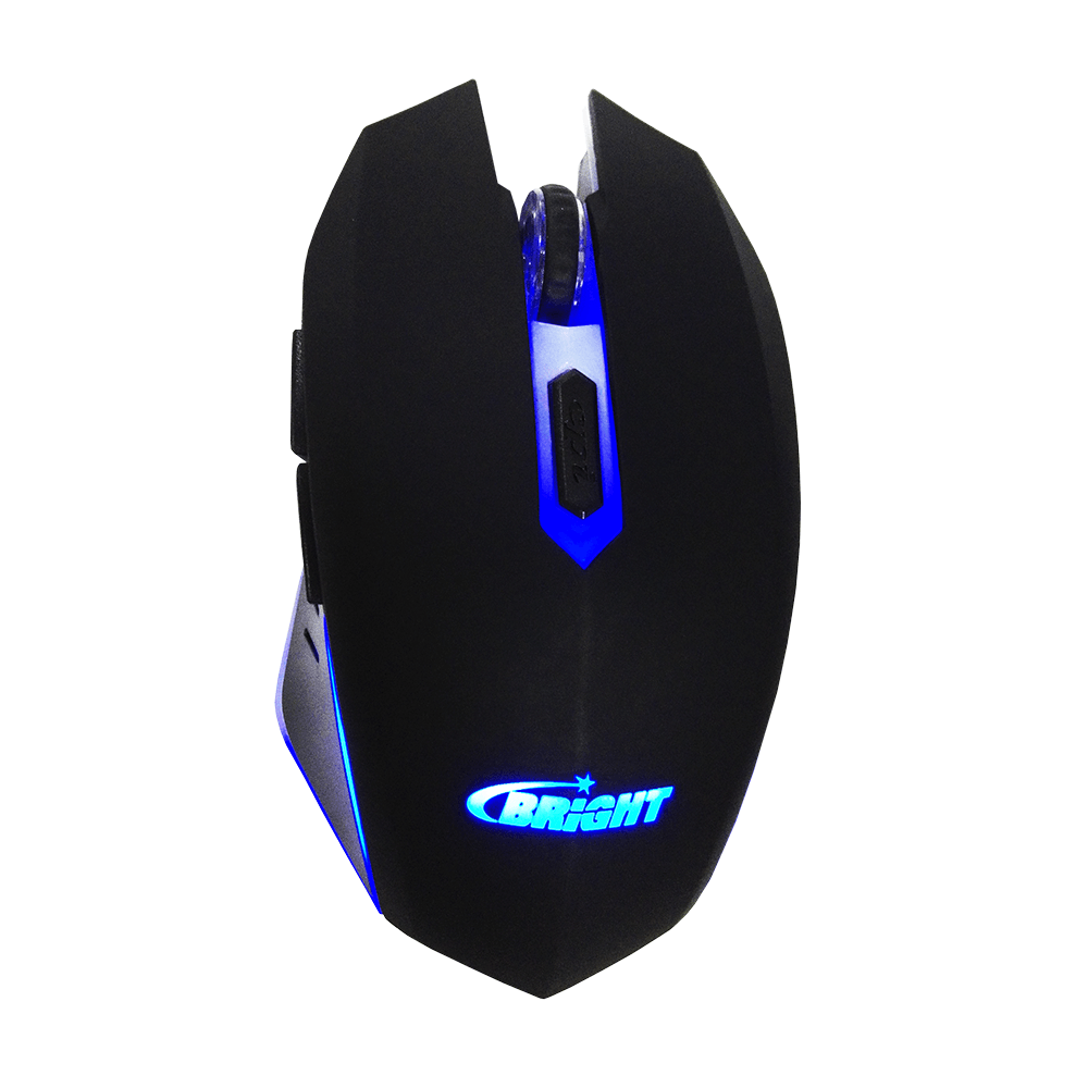 Mouse Bright 0472 Gamer Blue Led - Fujioka Distribuidor