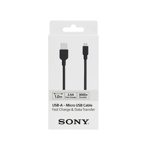 Cabo USB Sony 1,0M - Tipo A para Micro USB CP-AB100/B GO - 255412 Cabo USB Sony 1,0M - Tipo A para Micro USB CP-AB100/B GO - 255412