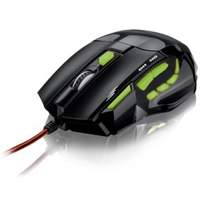Mouse Multilaser Gamer 2400DPI com QuickFire Verde - MO208 GO - 581378 Mouse Multilaser Gamer 2400DPI com QuickFire Verde - MO208 GO - 581378