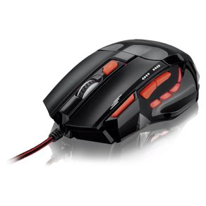Mouse Multilaser Gamer 2400DPI QuickFire Vermelho - MO236 GO - 581382 Mouse Multilaser Gamer 2400DPI QuickFire Vermelho - MO236 GO - 581382