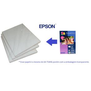 Papel Epson Glossy 150 folhas com logo sem embalagem GO - 2258