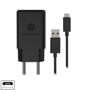 Carregador Motorola Turbo Power 15W Micro Usb GO - 255614 Carregador Motorola Turbo Power 15W Micro Usb GO - 255614