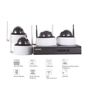 Kit Monitoramento Hikhome Nvr 4D Wifi GO - 581425 Kit Monitoramento Hikhome Nvr 4D Wifi GO - 581425