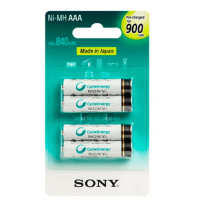 Pilha Sony Recarregável AAA C/04 900 Mha GO - 26389 Pilha Sony Recarregável AAA C/04 900 Mha GO - 26389