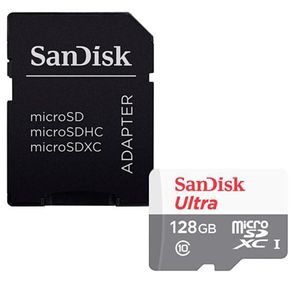 Cartão de Memória Micro SD Sandisk 128GB SDSQUNS-GN6TA 80Mb/s DF - 278430