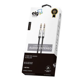 Cabo de Áudio Elg P3510 P2/P2 Estéreo 1 metro DF - 12854 Cabo de Áudio Elg P3510 P2/P2 Estéreo 1 metro DF - 12854