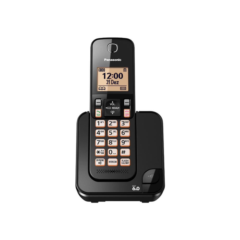 Telefone Sem Fio Panasonic KX-TGC350LBB - Fujioka Distribuidor