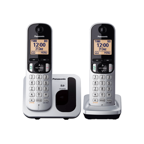 Telefone Sem Fio Panasonic KX-TGC212LB1 2 Ramais Com Viva-Voz GO - 190277