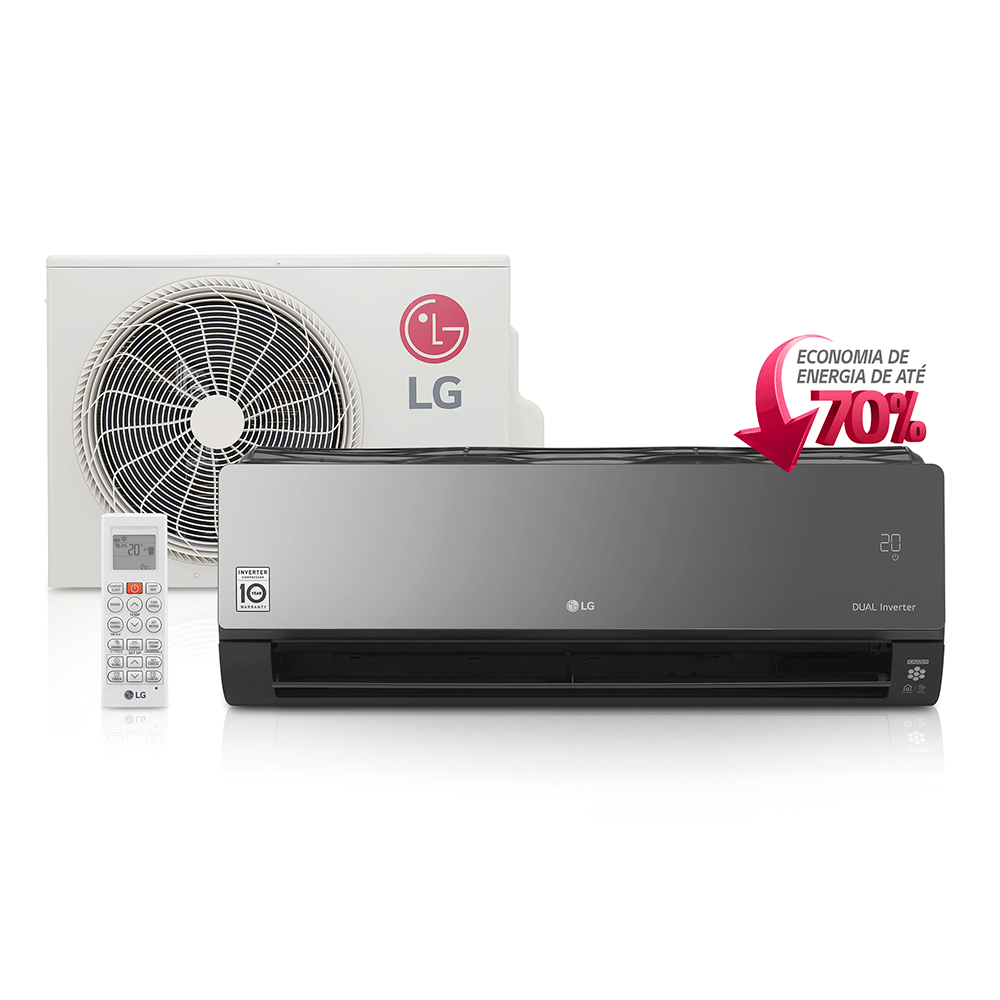 Ar Condicionado LG Split Inverter Dual, 18.000 BTUs, Frio, Serpentina em  Cobre, Selo Procel A | 220V