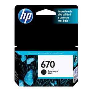 Cartucho HP CZ 113 AB 670 | Preta GO - 226052 Cartucho HP CZ 113 AB 670 | Preta GO - 226052