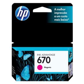 Cartucho HP CZ 115 AB 670 | Magenta GO - 226054 Cartucho HP CZ 115 AB 670 | Magenta GO - 226054