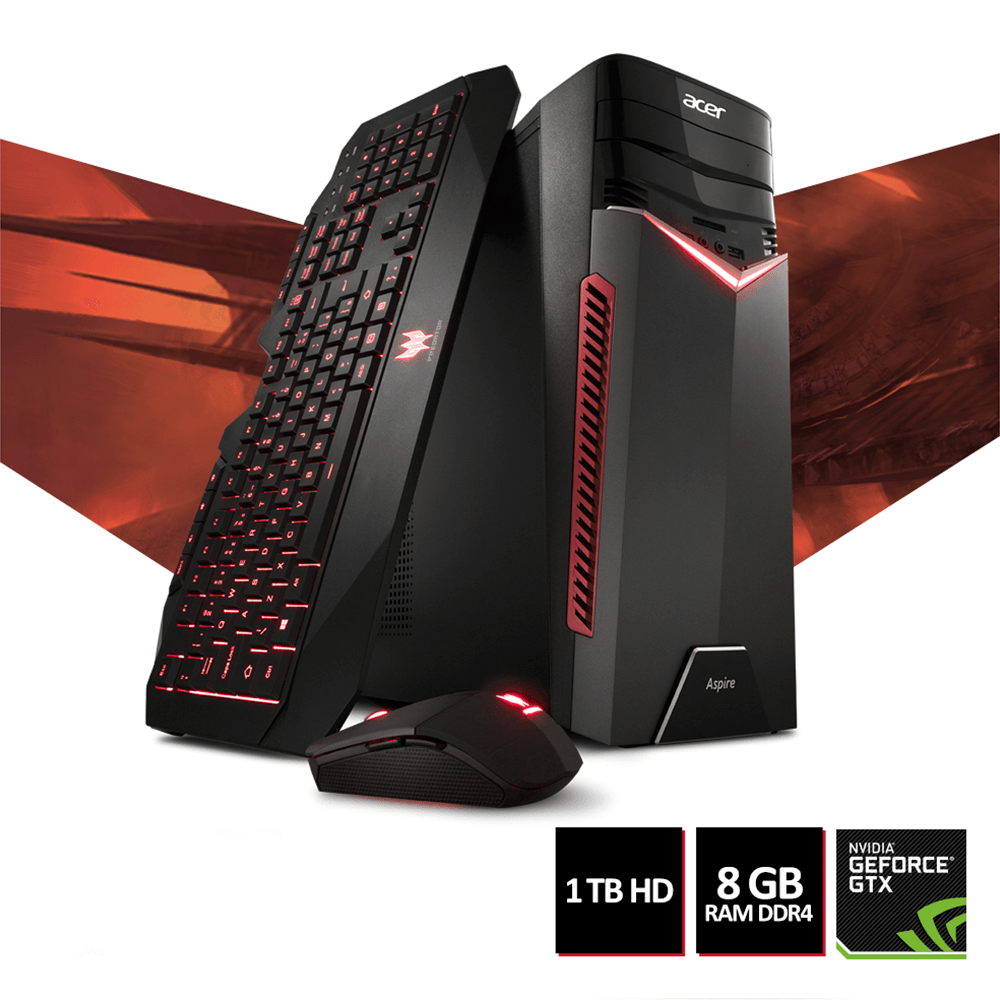 Desktop Gamer Acer Aspire GX-783-BR11, Intel Core i5-7400, Windows