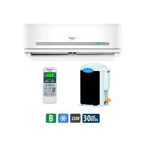 Ar Condicionado Midea Split, 30.000 BTUs, Frio, Serpentina em Cobre, Selo Procel B | 220V GO - 198193 Ar Condicionado Midea Split, 30.000 BTUs, Frio, Serpentina em Cobre, Selo Procel B | 220V GO - 198193
