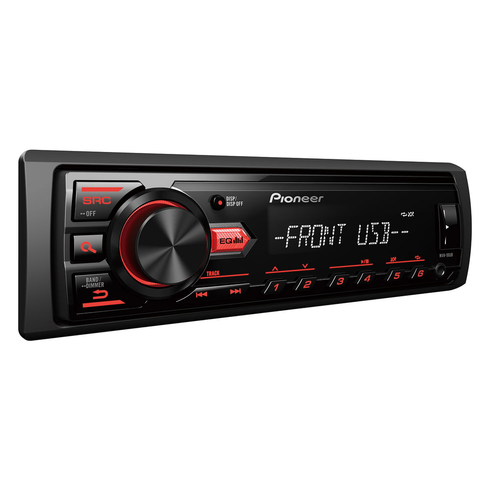 Som Automotivo Pioneer MVH 98UB, USB Frontal, RCA, Entrada