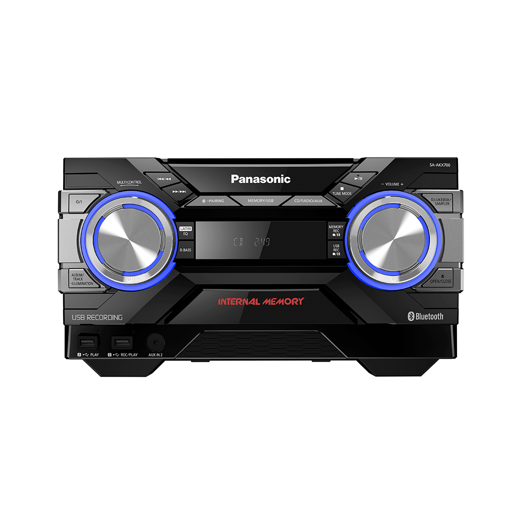 Mini System Panasonic AKX700 1800W RMS, Bluetooth, Wireless Média