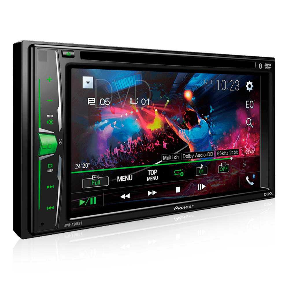 Som Automotivo Pioneer AVH-A208BT, MP3, CD/USB, DVD, Rádio AM/FM