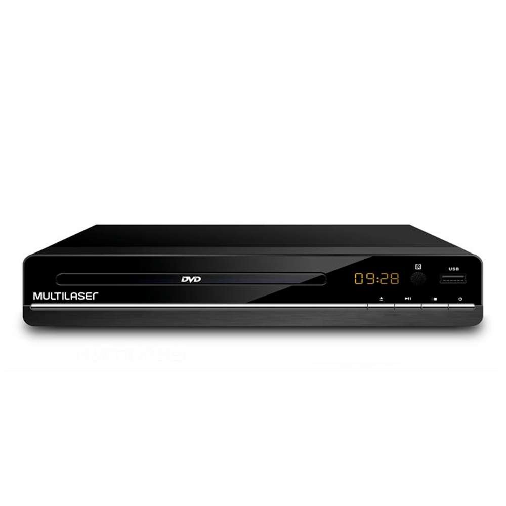Dvd Multilaser alta definição, entrada USB,RCA,CD/DVD. - Fujioka