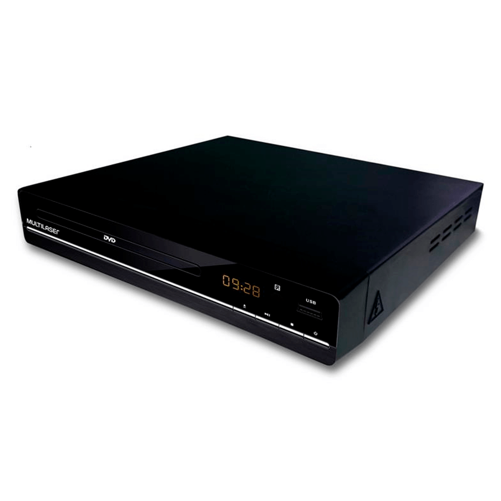 Dvd Multilaser alta definição, entrada USB,RCA,CD/DVD. - Fujioka
