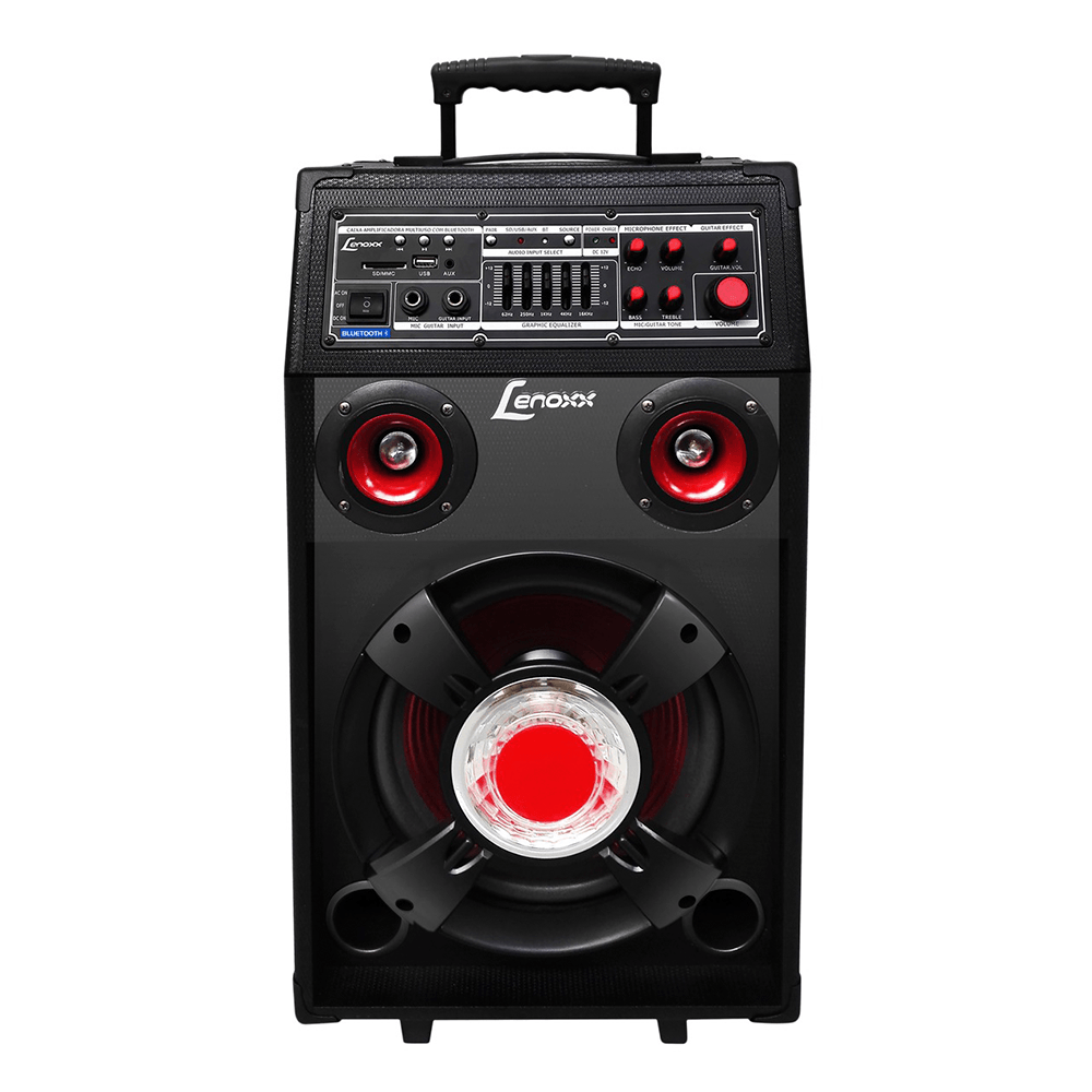 Caixa Amplificada Lenoxx CA313 300W, Bluetooth, USB, SD Card