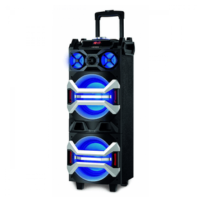 Caixa amplificadora Mondial, , 300W, entrada para microfone e guitarra, entrada auxiliar, Bateria interna recarregável, Radio FM | Bivolt GO - 56833 Caixa amplificadora Mondial, , 300W, entrada para microfone e guitarra, entrada auxiliar, Bateria interna recarregável, Radio FM | Bivolt GO - 56833