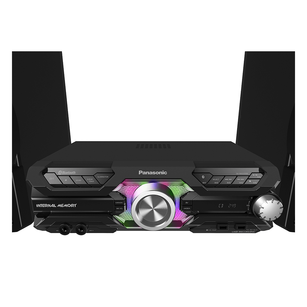 Mini System Panasonic MAX3500 2000W RMS, Bluetooth, Max Juke, Bass