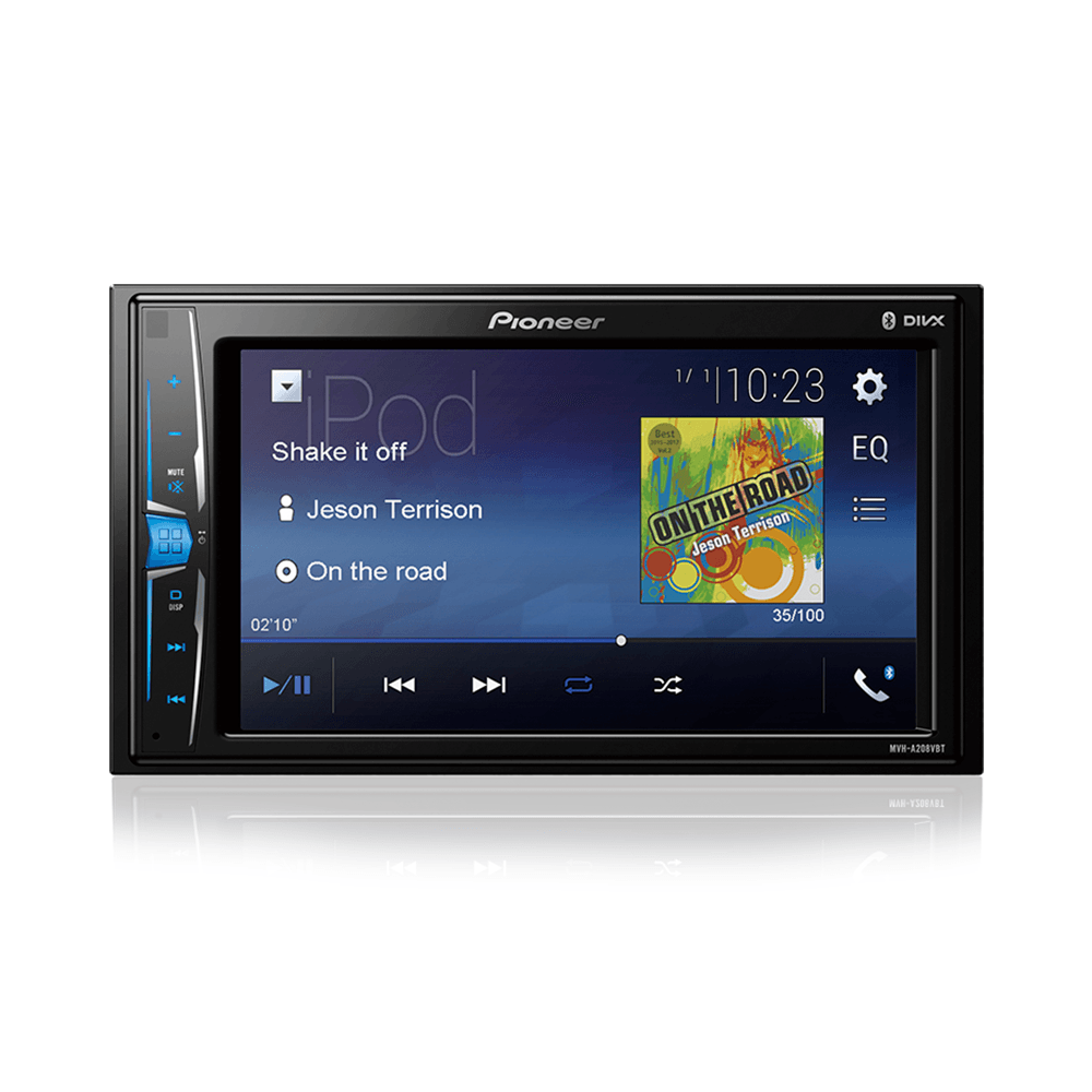 Som Automotivo Pioneer MVH-A208VBT, 2 DIN Com Tela Antiofuscamento