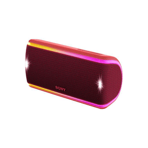 Caixa Bluetooth SONY SRS-XB31 Red, Extra Bass, Iluminação Multicolorida, Efeitos Sonoros, Controle por Smartphone com Design a Prova D'Água e GO - 56856