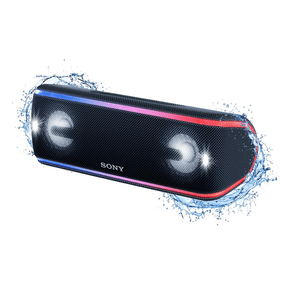 Caixa Bluetooth SONY SRS-XB41 Black, Extra Bass, Iluminação Multicolorida, Efeitos Sonoros, Controle por Smartphone com Design a Prova D'Água e GO - 56857
